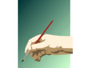 Sticker Custom Preview Image #067746 Hands Handswith Objects Paintbrush1