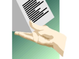 Sticker Custom Preview Image #067751 Hands Handswith Objects Pamphlet