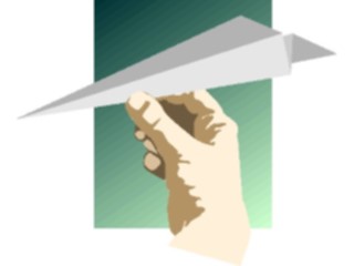 Sticker Custom Preview Image #067766 Hands Handswith Objects Paper Plane