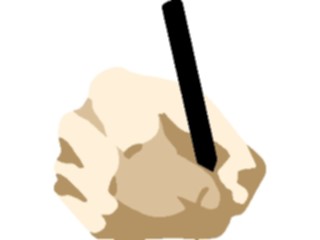 Sticker Custom Preview Image #067767 Hands Handswith Objects Pen01