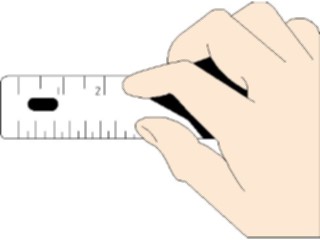 Sticker Custom Preview Image #067851 Hands Handswith Objects Ruler1