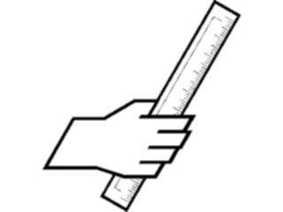 Sticker Custom Preview Image #067852 Hands Handswith Objects Ruler2