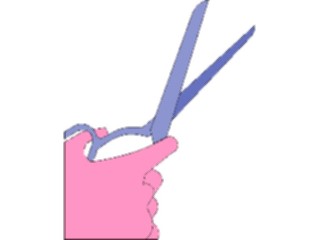 Sticker Custom Preview Image #067858 Hands Handswith Objects Scissors5