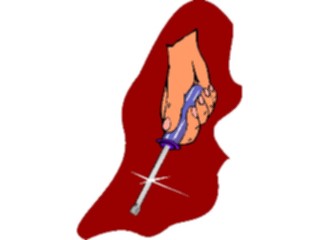 Sticker Custom Preview Image #067863 Hands Handswith Objects Screwdriver2