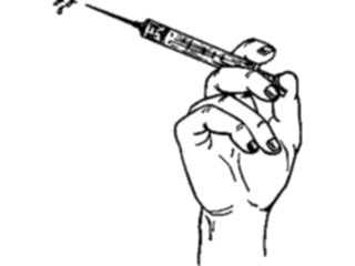 Sticker Custom Preview Image #067881 Hands Handswith Objects Syringe2