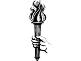 Sticker Custom Preview Image #067902 Hands Handswith Objects Torch1