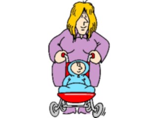 Sticker Custom Preview Image #067939 Health Medical Cartoons Babyin Stroller