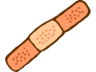 Sticker Custom Preview Image #067942 Health Medical Cartoons Bandage1