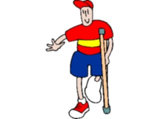 Sticker Custom Preview Image #067978 Health Medical Cartoons Broken Leg11