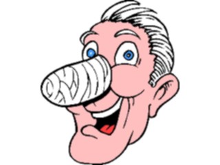 Sticker Custom Preview Image #067982 Health Medical Cartoons Broken Nose