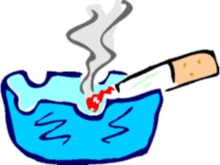Sticker Custom Preview Image #068008 Health Medical Cartoons Cigarette Ashtray2