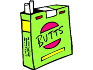 Sticker Custom Preview Image #068014 Health Medical Cartoons Cigarettes5