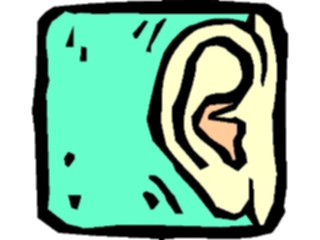 Sticker Custom Preview Image #068190 Health Medical Cartoons Hearing