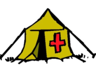 Sticker Custom Preview Image #068253 Health Medical Cartoons Medical Tent