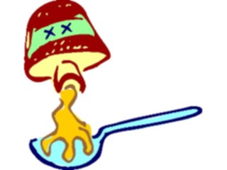 Sticker Custom Preview Image #068271 Health Medical Cartoons Medicine Spoon2