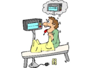 Sticker Custom Preview Image #068282 Health Medical Cartoons Monitor Disconnected