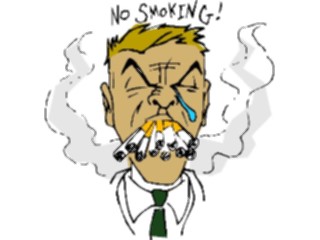 Sticker Custom Preview Image #068293 Health Medical Cartoons No Smoking