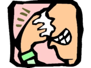 Sticker Custom Preview Image #068296 Health Medical Cartoons Nose Blowing