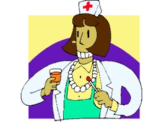 Sticker Custom Preview Image #068307 Health Medical Cartoons Nurse10