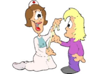 Sticker Custom Preview Image #068322 Health Medical Cartoons Nurse Patient1