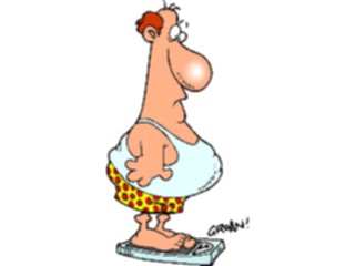 Sticker Custom Preview Image #068348 Health Medical Cartoons Over Weight3