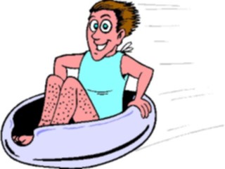 Sticker Custom Preview Image #068361 Health Medical Cartoons Patient Riding Bedpan