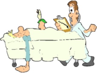 Sticker Custom Preview Image #068364 Health Medical Cartoons Patient Uh Oh