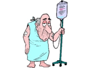 Sticker Custom Preview Image #068365 Health Medical Cartoons Patientwith I V