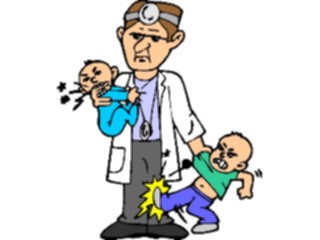 Sticker Custom Preview Image #068374 Health Medical Cartoons Pediatrician Patients