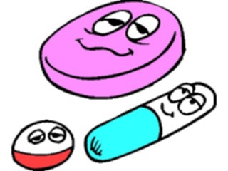 Sticker Custom Preview Image #068385 Health Medical Cartoons Pills Laid Back