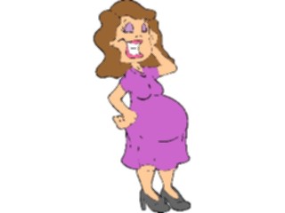 Sticker Custom Preview Image #068413 Health Medical Cartoons Pregnant Woman