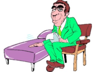 Sticker Custom Preview Image #068419 Health Medical Cartoons Psychiatrist1