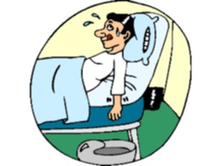 Sticker Custom Preview Image #068423 Health Medical Cartoons Reachingfor Bedpan