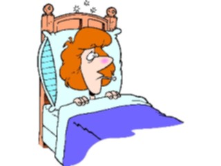 Sticker Custom Preview Image #068445 Health Medical Cartoons Sickin Bed4