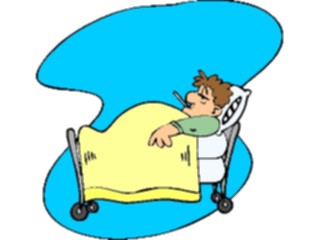 Sticker Custom Preview Image #068446 Health Medical Cartoons Sickin Bed5