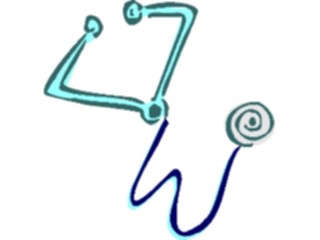 Sticker Custom Preview Image #068464 Health Medical Cartoons Stethoscope3