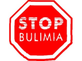 Sticker Custom Preview Image #068469 Health Medical Cartoons Stop Bulimia