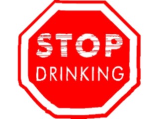 Sticker Custom Preview Image #068471 Health Medical Cartoons Stop Drinking