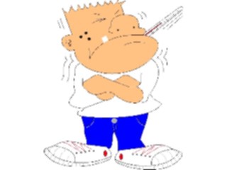 Sticker Custom Preview Image #068477 Health Medical Cartoons Stubborn Sick Child