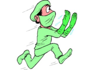 Sticker Custom Preview Image #068488 Health Medical Cartoons Surgeon Running