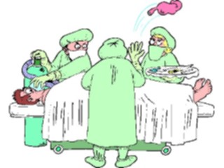 Sticker Custom Preview Image #068492 Health Medical Cartoons Surgical Fun