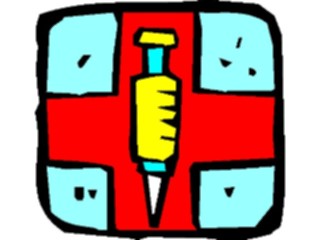 Sticker Custom Preview Image #068500 Health Medical Cartoons Syringe08