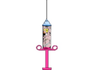 Sticker Custom Preview Image #068509 Health Medical Cartoons Syringe Mouse