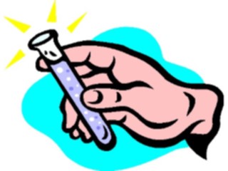 Sticker Custom Preview Image #068521 Health Medical Cartoons Test Tubein Hand