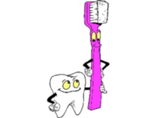 Sticker Custom Preview Image #068533 Health Medical Cartoons Tooth Brush