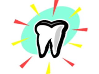 Sticker Custom Preview Image #068537 Health Medical Cartoons Tooth Shining2