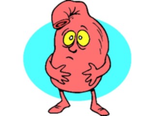 Sticker Custom Preview Image #068546 Health Medical Cartoons Upset Stomach