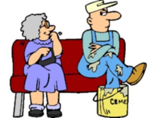 Sticker Custom Preview Image #068557 Health Medical Cartoons Waiting Room Painter