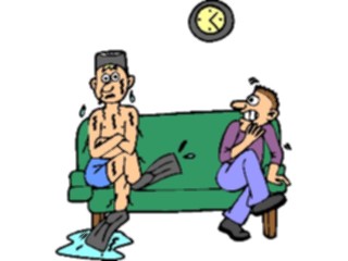 Sticker Custom Preview Image #068559 Health Medical Cartoons Waiting Room Skin Diver