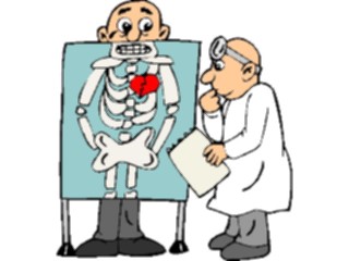 Sticker Custom Preview Image #068583 Health Medical Cartoons X Ray Broken Heart2